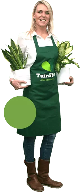 ragazza del servizio clienti del garden center