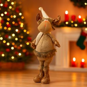 Brown and gold standing reindeer decoration Studio