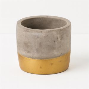Betone pot met gouden randje 10 cm Studio