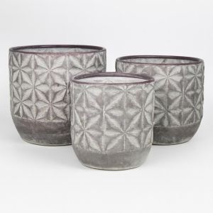 Dakar Metal set D21H22cm D27H25cm D32H28cm Studio